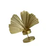 Bandlers 1pc Candlestick Leaf Shape Holder Fon Welding Bandleder for Home Decoration Christmas Ornement Happy Year 2024