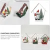 Candle Holders Christmas Ornaments Wrought Iron Holder Old Elk Snowman Desktop Window Decoration Tree