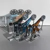 Projecteur de film en métal à cristaux artificiels Modèle de luxe haut de gamme Crafts esthétiques Home Living Room Desk Table décoration Ornements 240506