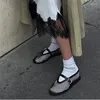 Scarpe casual sandali sandali a colore solido cintura di fibbia zapatos para mujer tondo tondo piatto con comode chaussfure di moda femminile femminile