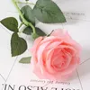 Flores decorativas 10 PCs Artificial Rose Flor Seda Decoração da casa para Bouquet de Presente do Dia dos Namorados do Casamento