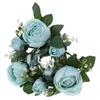 Decorative Flowers Rings White Candles Flower Centerpieces Tables Wedding Layout Props Pillar Dining Artificial Rose