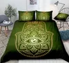 Set di biancheria da letto set bohemianbeding set hamsa piumino a mano copertura colorata fatima di letto di lino in lino boho floreale home tessile fortunato