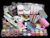 Hochwertige Acryl -Nagelkunst -Tipps Pulver Flüssigkeit Pinsel Glitter Clipper Primer -Datei Set5540408