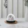 Cadres Blank Mini Snow Globe Image INSERT POUR AVEC LES MATÉRIAUX MAINS APPORTANT DE LA SUMBILATION PLASTIQUE