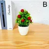 装飾的な花人工果物盆栽シミュレーションプラントポッティングペッパーオレンジオレンジザクロポットホームデコレーションデスクトップ
