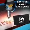 Opakowanie na prezent 100 szt. Matowe czarne metalowe planiki Blanki aluminiowe arkusze do wizytówek laser DIY Laser