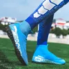 Chaussures de football ultra-légères hommes extérieurs fg / tf garçons de football Boots Bottins non glissés Colaises de foot