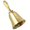 Partyzubehör 1PC Hand Ruf Bell Gold Silber Mehrzweckglocken für Handwerk Hochzeitsdekoration Alarm School Kirche Klassenzimmer Vintage