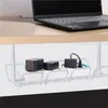 Kitchen Storage Cord Management Rack Sturdy Metal Organizer For Desk No Drill Cable Tray Basket Wire Under