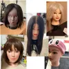 Mannequin Heads Fashionable African Bald Block Human Model Human Black Femme Nude Affichage Falle Tive Making Q240510