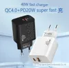 Nieuwe PD20W mobiele telefoonlader QC4.0 Explosieve e-commerce voor 40W Super Fast Charge PPS Snelheid Compatibiliteit 3.0