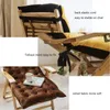 Travesseiro inyahome balanço dobrável cadeira longa para varanda de jardim de lance de assento no sofá tatami decoração de casa almofadas tufadas