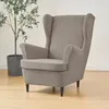 Stoelbedekkingen Jacquard Wing Stretch Spandex fauteuil Slipcover met stoelkussenkussen Elastische bank vaste kleur bankkap