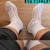 Meias masculinas brancas para o homem maduro meias de bezerro lazer Japão moda moda gay pura fetiche estampado calçados calçados calçados