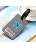 Tag del bagaglio da 1 pcs Accessori da viaggio Silicone Vuogo di moda Silicon Etichetta portatile Etichetta Porta dell'indirizzo 240511