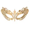 Вечеринка в Венеции высококачественная металлическая маска с бриллиантами Железное маскарад