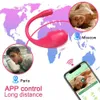 Другое здоровье красоты Bluetooth App G Spot Dildo Vildo для женщин с дистанционным управлением стимулятором клитора вибрирующие яичные игрушки для женского T240510