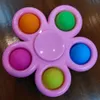 Simple Fidget Spinner Pops Toys Push Bubble Hand Spinner para Ansiedad con el TDA Estrés Alivio GIF sensorial para niños 075