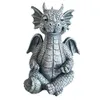 Tuinstandbeeld Hars Crafts Cute Meditation Dragon Outdoor Courtyard Home Decoratie