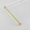 Opbergdozen Acryl Bathtub Tray Caddy Rack met gouden rails boek telefoon kaarsenwijnhouder waterdichte plank spa plezierbad organisator