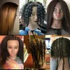 Mannequin Heads Afro Head Real Human Hairdressing African Salon Trainenghead Model Makeup Doll Woven Shape Q2405101