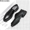Dress Shoes Wedding Men Leather Italian Brogues Coiffeur Formele zakelijke pak kantoor 2024 Zapatos de Hombre