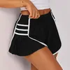 Shorts femininos femininos esportes de verão elástica alta cintura solta lady dren drengging ginging yoga running tênis de golfe mini