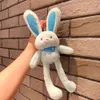 Toy Rabbit Plushing che tira le orecchie del bambino morbido bambola coniglietto Girls Girls Keychain Plushes Toys for Children 0126 ies S