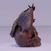Novo produto Flying Skull estátua resina artesanato escultura para desktop dragão decoração de dragão