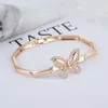 Ipmin sieraden populaire kristal zirkon goud vergulde gouden vlinderarmband voor vrouwen