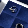 Dekorative Teller Ciyye Blue Jewelry Display Requisiten Mode Ring Ohrring -Armband Ständer Counter Tablett
