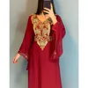 Abbigliamento etnico abiti viola africani marocchino tallone farasa abito abaya womens dubai camicia lunga e europea e americana Fashion Trendsl2405