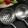 Spoons Home Bouillon Soup Ladle Long Handle Spoon 304 Stainless Steel Tableware Skimmer Kitchen Sanded Tablespoons Cooking Utensils