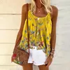 2023 Fashion Summer Women Vêtements S5xl Sous-manches suspendues décontractées Boho Loose Camisole Tops Tous Match Top 240506