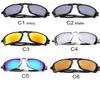 Óculos de sol clássicos de ciclismo deslumbrante cor de cor de sol dos EUA nos EUA Black Green Dark Lens SUQARE Designer Sunshades Motorcycle ao ar livre8538534