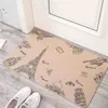 Tapetes sem escorregamento banheiro de piso de piso carpete de cozinha de veludo coral
