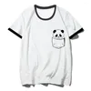 Frauen T -Shirts Panda Shirt Frauen lustige Grafik Harajuku Tee weibliche Y2K -Kleidung