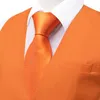 Vêtes pour hommes nouveauté Viete de soie mince orange exquise de gilet à gilet