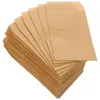 Presentförpackning brun små kuvert Kraftpapperskort för föremål för lagring 10 cm myntpengar
