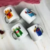 Canecas 11 onças Fabricante de copos LOGO Custom Luxury Porcelain Coffee Cups de sublimação