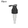 Dispensateur de savon liquide Pompe de remplacement de la pompe à bouteille noire PP Plastique sans 10pcs 24 mm 28 mm