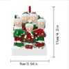 Ornamentos personalizados resina familiar de Natal decorações de árvores FY5834 1106