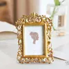 Frames European Style Antique Gold Resin Po Frame Wall Hanging For 4x6inch Picture Multi Occasions Luxury Easy To Display Gift