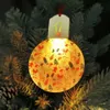 Blans de l'ampoule sublimation en acrylique avec ornement LED LUMIÈRE DÉCORATION DE TREE DE TREE DE VISMAS 1030