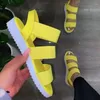 Sandálias de verão feminino salto plano sapatos fêmeas de dedão mais tamanho esporte ao ar livre