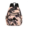 Schooltassen Mini rugzak vrouwen schoudertas preppy stijl waterdichte nylon bloem printen vrouwelijke kleine rugzak portemonnees voor meisjes