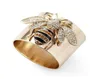 Creative Little Bee Crystal Gold Ring Index Finger For Women Party Lady Jewelry Accessories Cluster Rings4533354