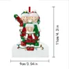 Ornamentos personalizados resina familiar de Natal decorações de árvores FY5834 1106