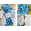 Fleurs décoratives Decor Supplies Bow Knot Wreath Fake for Home Party Wedding Handmade Rattan Garland Decoration Hortensea